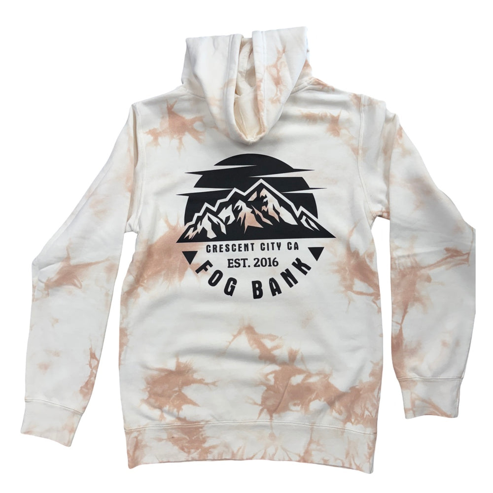 FB Siskiyou - Black/Dusty Pink Tie Dye Hoodie