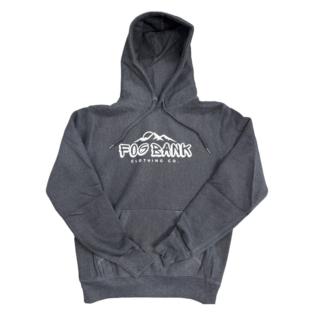 Fog Bank Elevated-White/Black Heavy Weight Hoodie