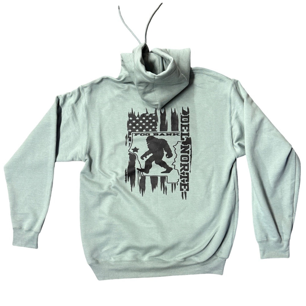 Del Norte County Line- Black/Sea Foam Green Hoodie