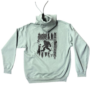 Del Norte County Line- Black/Sea Foam Green Hoodie