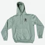 Del Norte County Line- Black/Sea Foam Green Hoodie