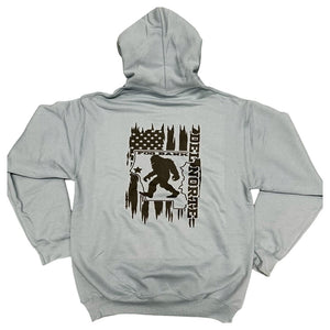 Del Norte County Line- Black/Stonewash Blue Hoodie