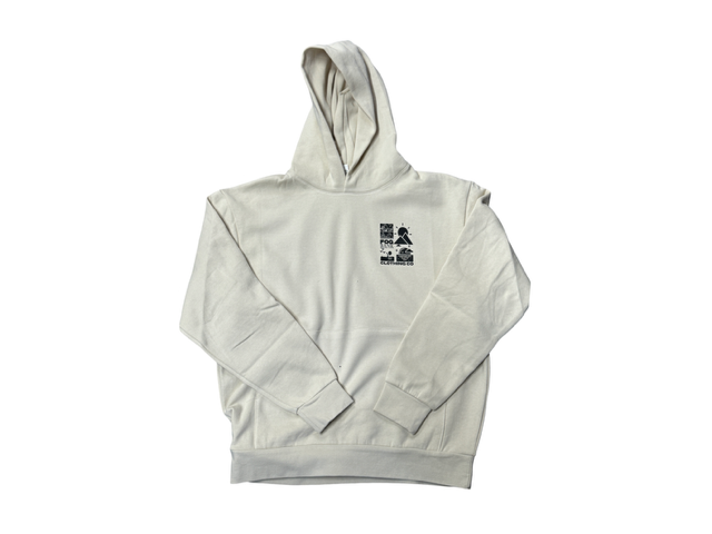 FB Pixel- Metallic Rose Gold/Black/Creme Hoodie