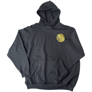 Warrior Head Black/Gold Hoodie