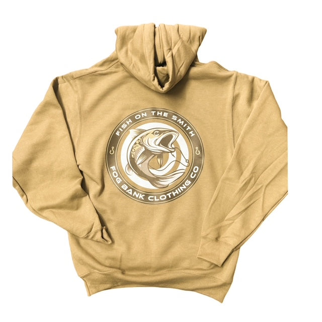 Fish On The Smith- Coyote Brown Hoodie