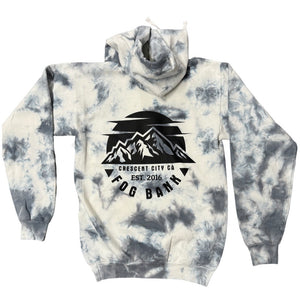 FB Siskiyou - Black/White/Grey Crystal Tie-dye Hoodie