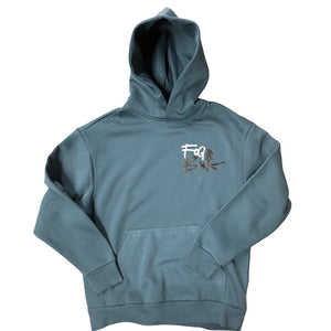 Fog Bank Tagged Hoodie - Dark Teal