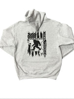 Del Norte County Line- Black/Ash Grey Hoodie