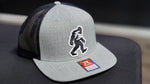 Bigfoot 3D Embroidered Heather Grey/Black Snapback Trucker Hat