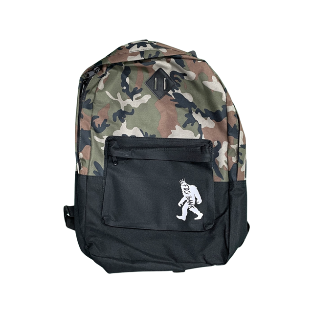 King BF - Military Camo/Black Retro Backpack