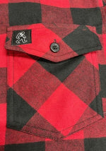 Fog Bank Flannel - Red/Black