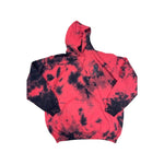 Spine- Red/Black Tie-Dye Hoodie