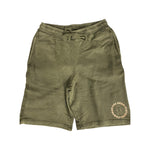 FB Circle-Olive Vintage Wash Men's Shorts