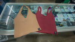Fog Bank Women's Ribbed Cropped Tanks